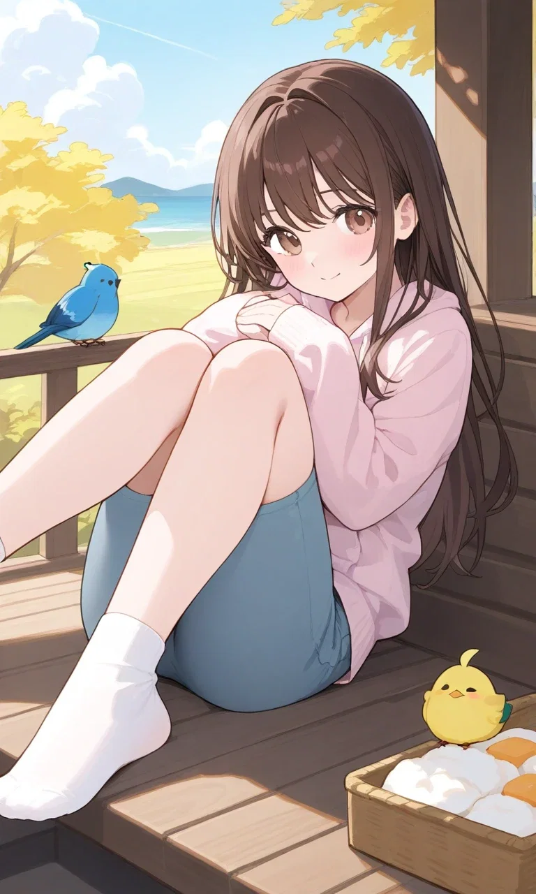 Stepsister on a picnic at the park