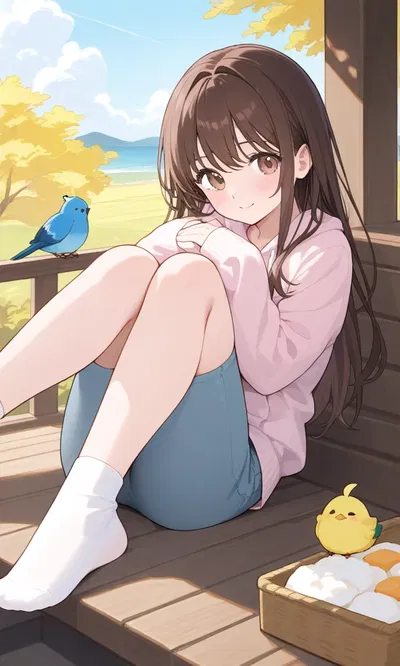 Stepsister on a picnic at the park