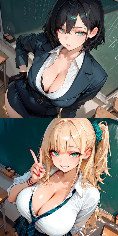 Your new teacher is acting strange... could she be flirting with you??? But you have a girlfriend - a super popular, beautiful, sweet gyaru... WHAT ARE YOU GOING TO DO NOW???