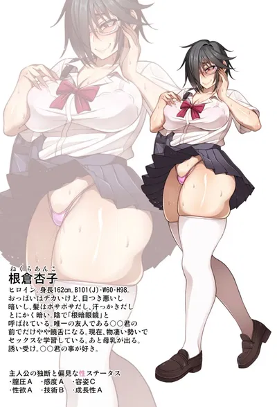 Anko Nekura  "creepy glasses girl"