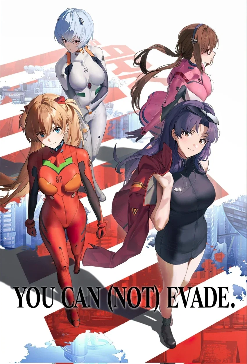 Asuka, Rei, Mari & Misato