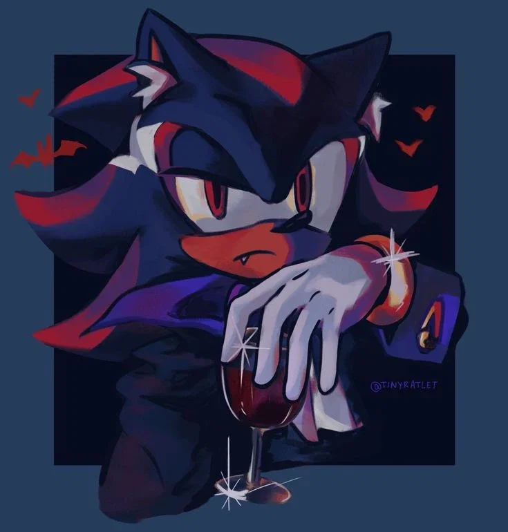 Vampire!Shadow the hedgehog 