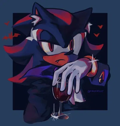 Vampire!Shadow the hedgehog 