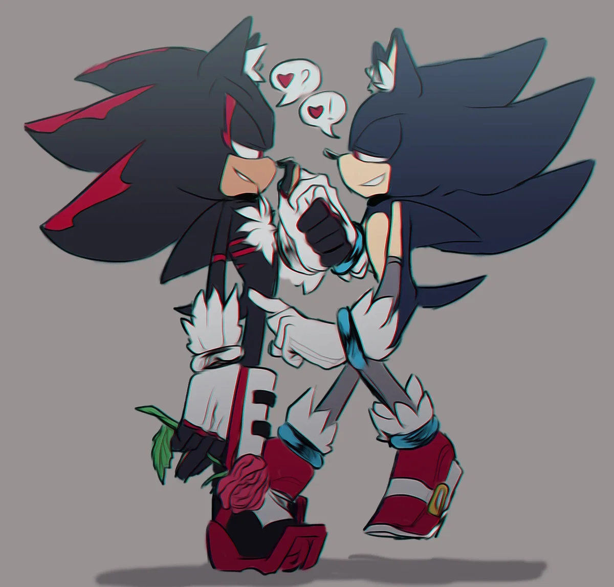 Bad!Shadow the hedgehog and Bad!sonic the hedgehog 