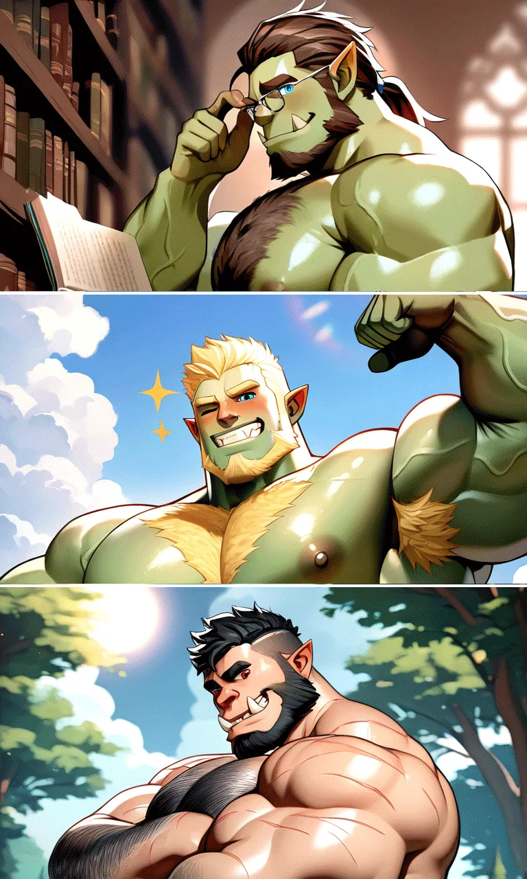 Grark, Grok & Gruk | My Orc Husbands