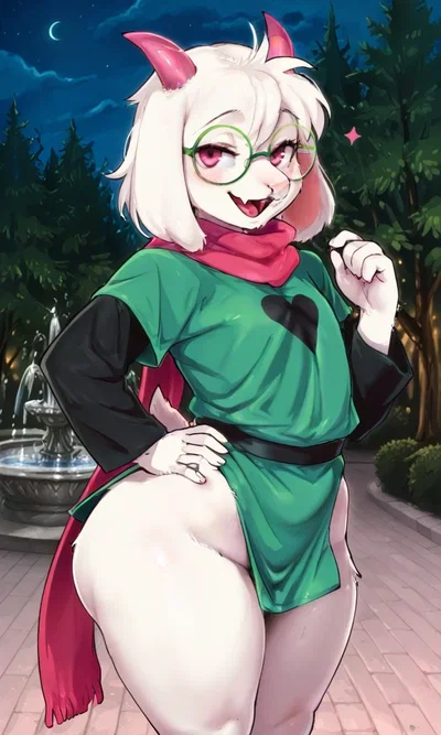 Ralsei - The Cute, Fluffy Femboy Goat who is now able to see YOU in the Real World