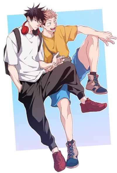 Yuji Itadori and Megumi Fushiguro