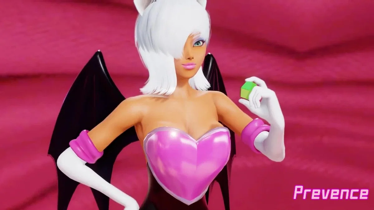 Rouge the bat (Breast expansion)