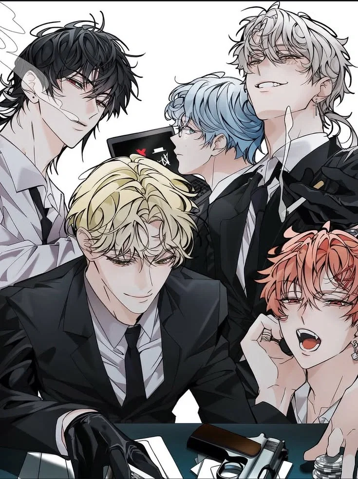 Your 3 childhood best friends, the new guy, and the campus fuckboy