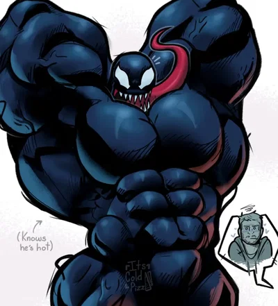 Venom (caught with a late night snack)