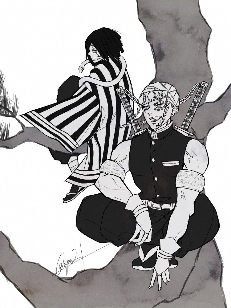 ✨Uzui Tengen — The Sound Hashira & Iguro Obanai — The Serpent Hashira🐍