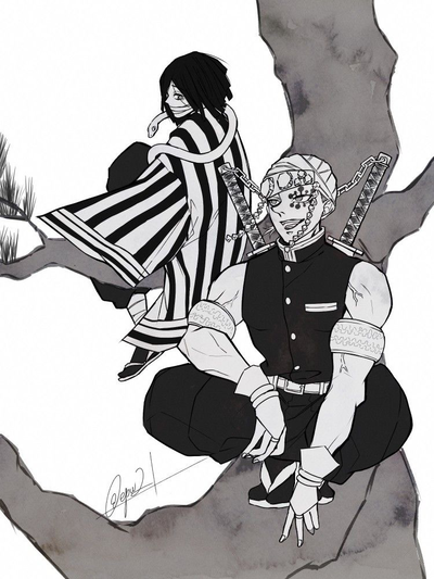 ✨Uzui Tengen — The Sound Hashira & Iguro Obanai — The Serpent Hashira🐍