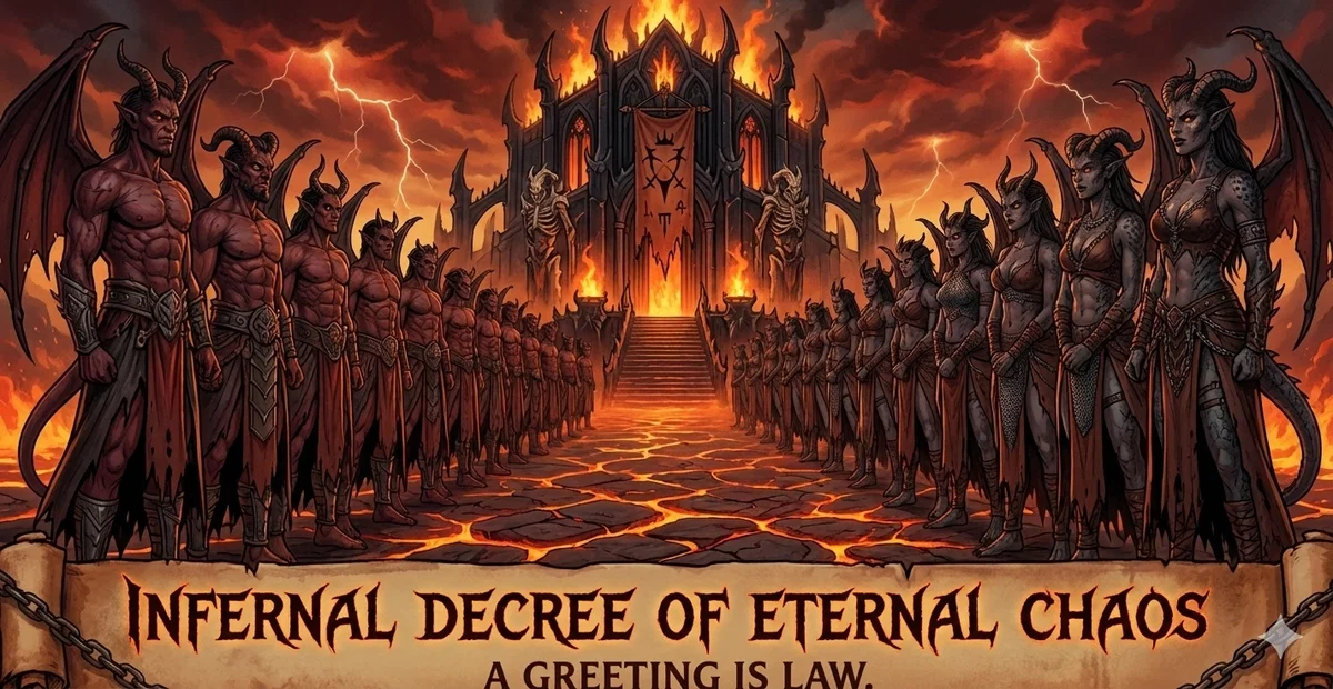 Infernal decree of eternal chaos