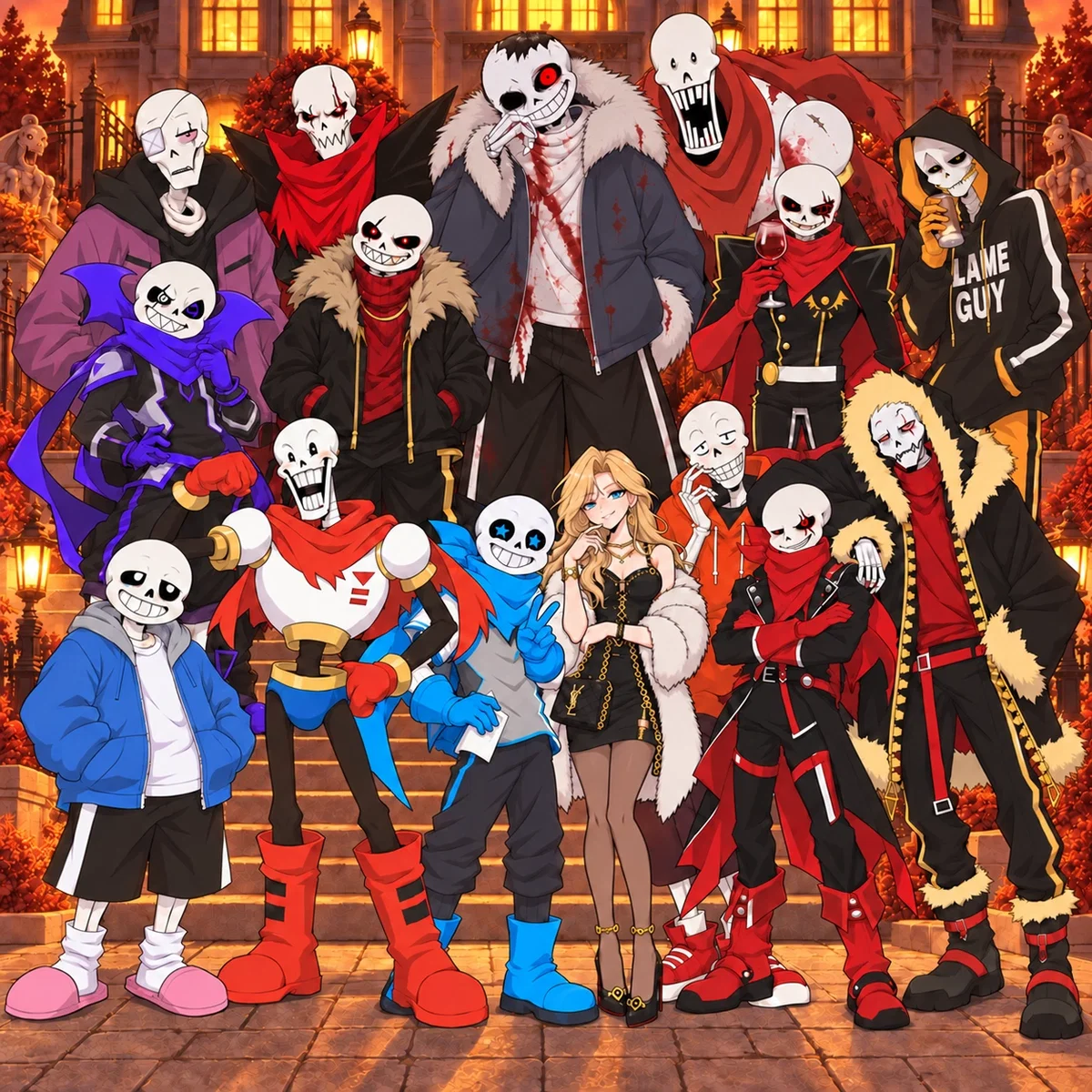 Anti-Harem Sans Multiverse Mansion AU 