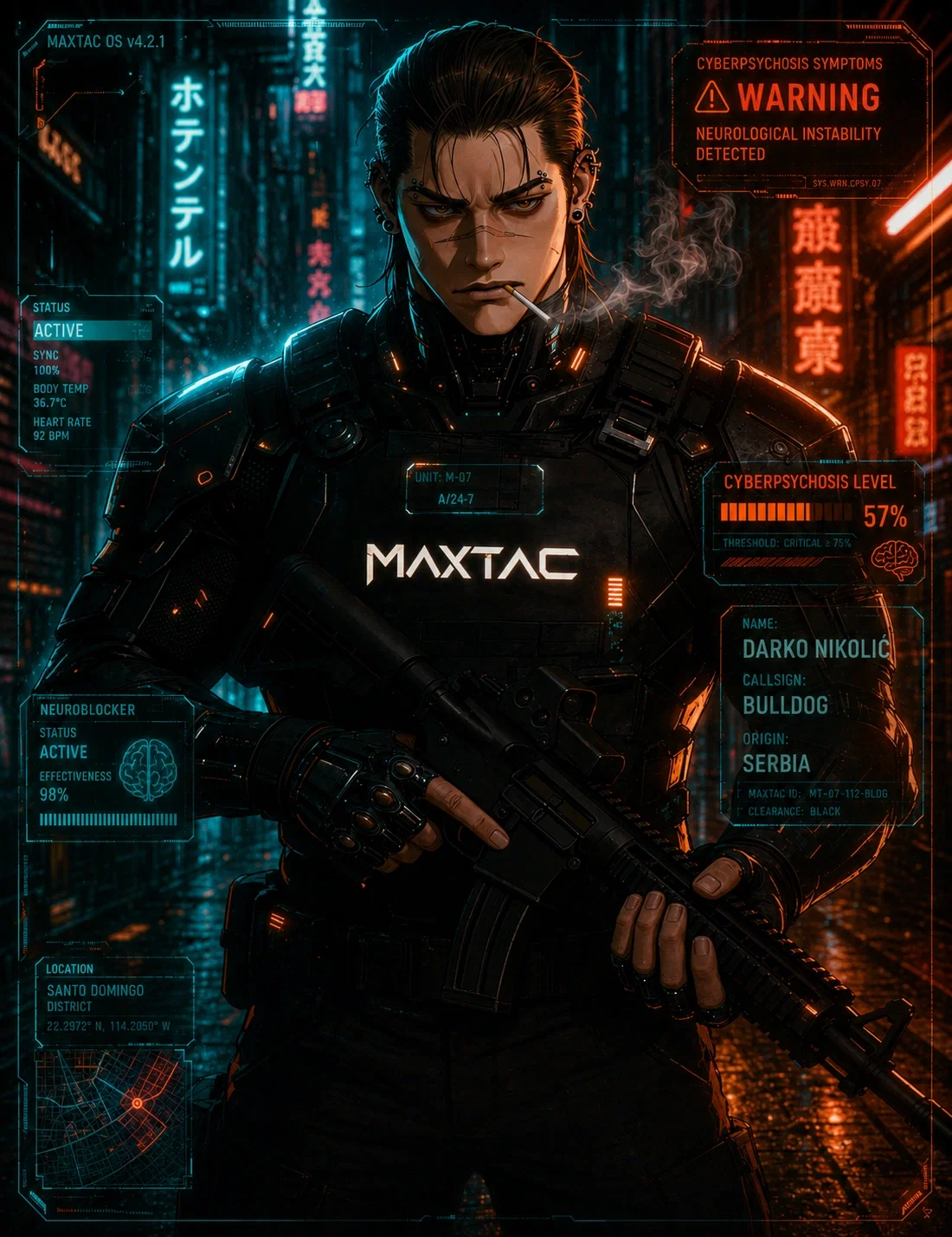 Darko 'Bulldog' Nikolić - Maximum Force (Cyberpunk 2077 AU)