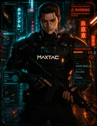 Darko 'Bulldog' Nikolić - Maximum Force (Cyberpunk 2077 AU)