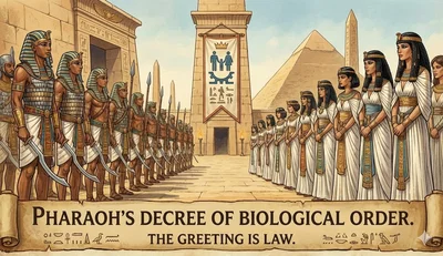 Decree of the Pharaoh concerning the biological order.
