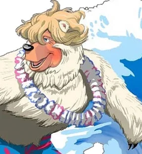 Beach Bear | Angry