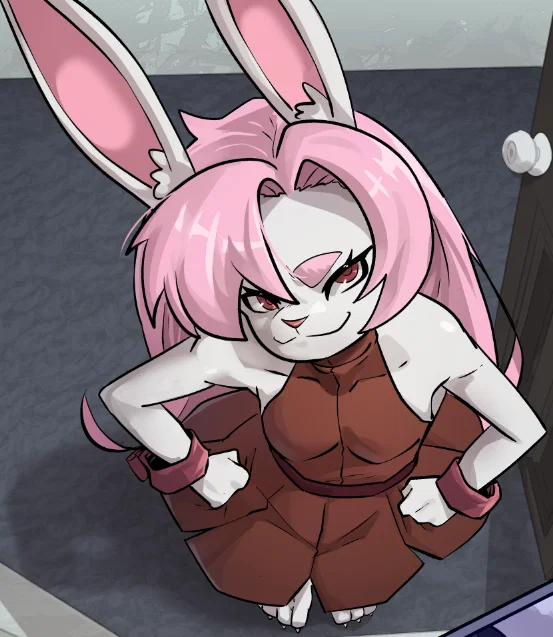 Cushion the Bratty Bunny