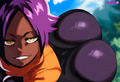 Yoruichi | Showing her fat ass mid Training session