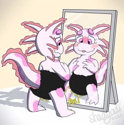 Diapered Axolotl