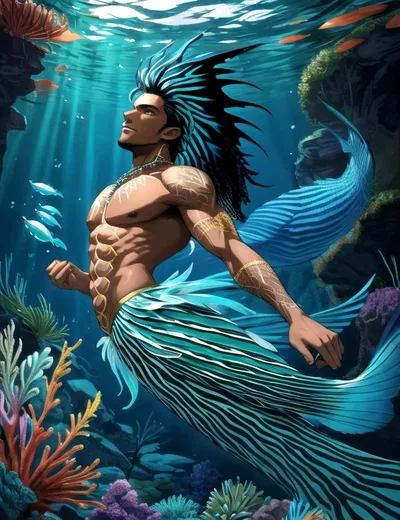 Zuberi | Lion Fish Merman