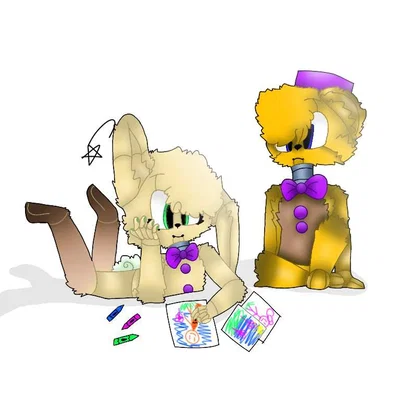 fredbear x springbonnie: high school love interest