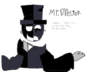 Mister Director AKA Mr. Director AKA my OC AKA pleaseee don't flop bot