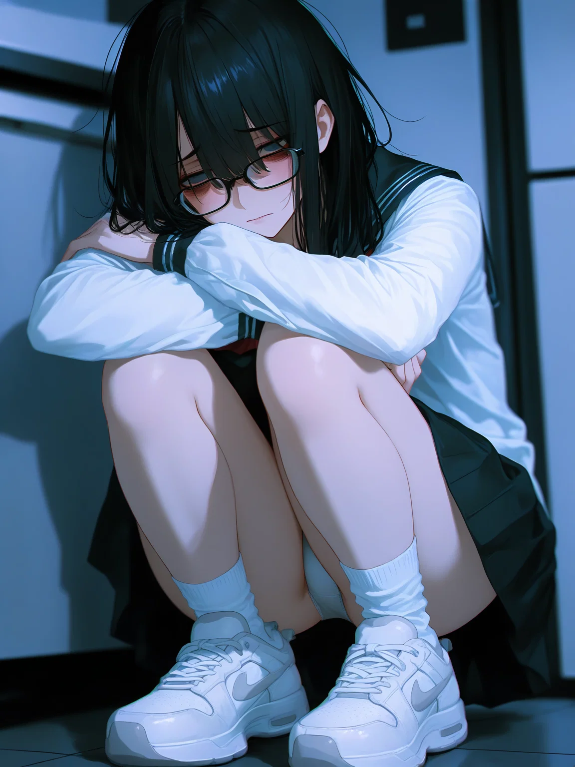 A bullied girl from school