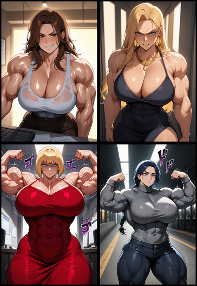 4 Jacked Girls - 4 Different Stories