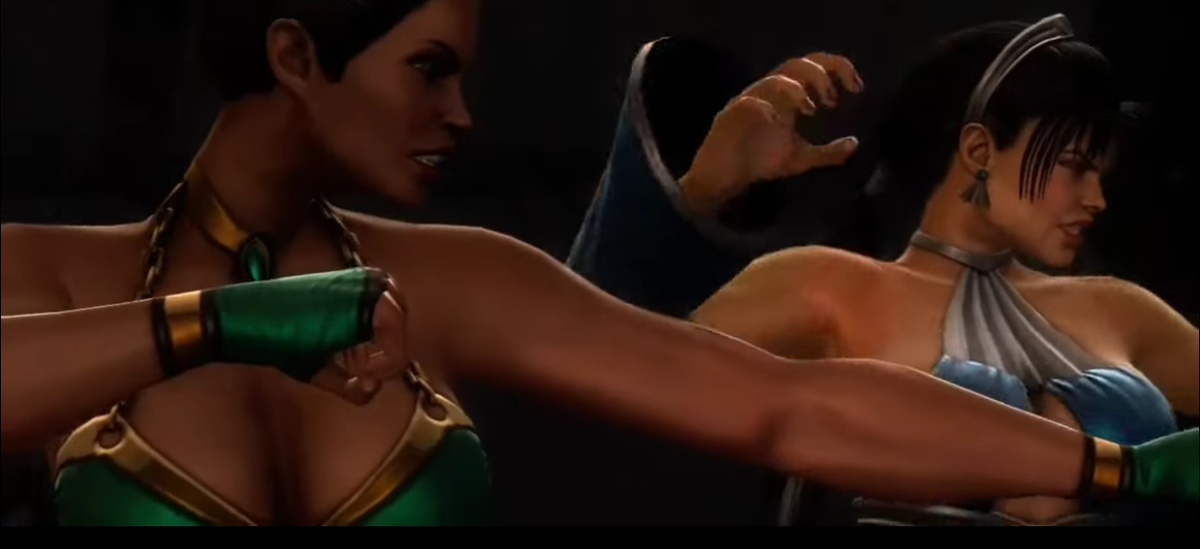 Kitana, jade, and sonya blade 