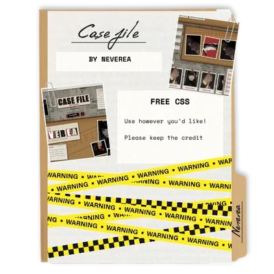Case File CSS Template | Free