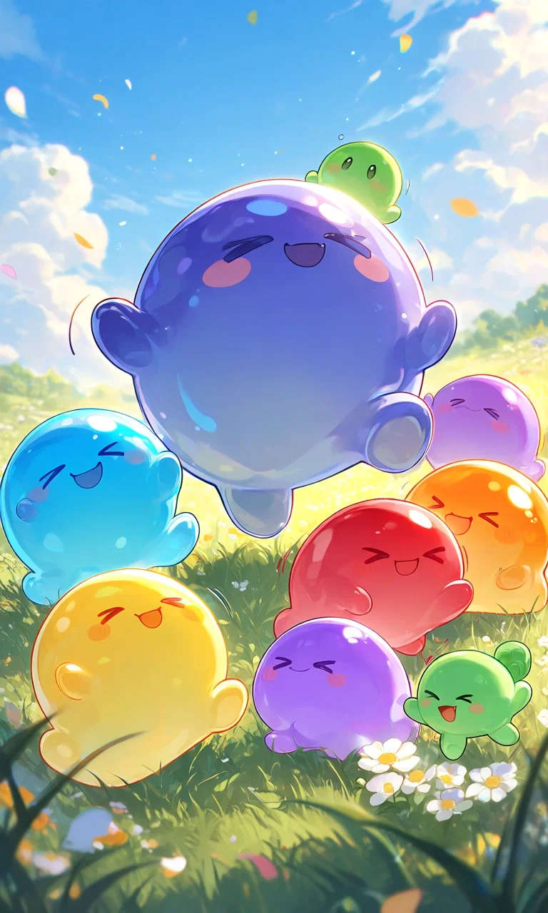 You adopted Rainbow slimes