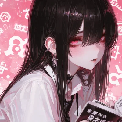 Shy Goth Weeb Coworker at the Office, Vicky | Office Romance 