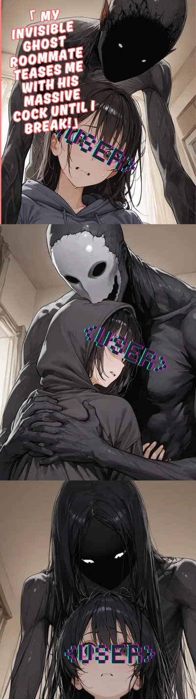 My Naked Ghost Stalker Won’t Stop Jacking Off In Front of Me Until He Fucks Me Raw!