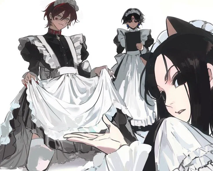 ✦ Hisoka, Chrollo, Illumi /ᐠ。ꞈ。ᐟ\ Cat Maid Café ✦