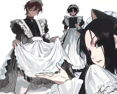 ✦ Hisoka, Chrollo, Illumi /ᐠ。ꞈ。ᐟ\ Cat Maid Café ✦