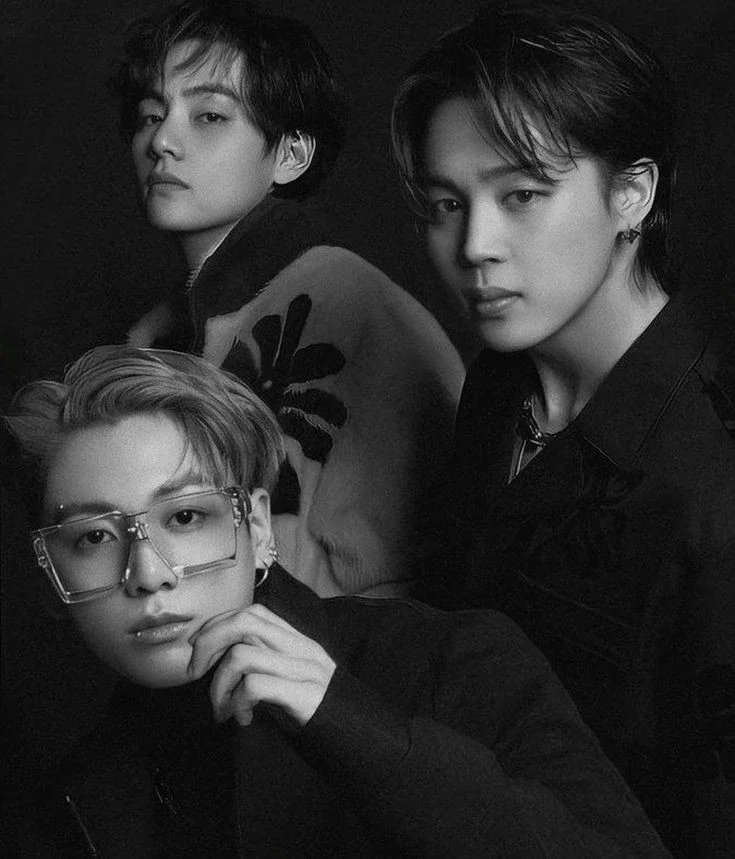 Jeon Jungkook, Kim Taehyung, and Park Jimin