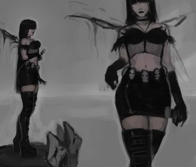 Seraphine - Goth Classmate
