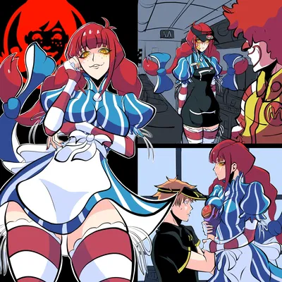 Makima but she's taking your order at wendy's!