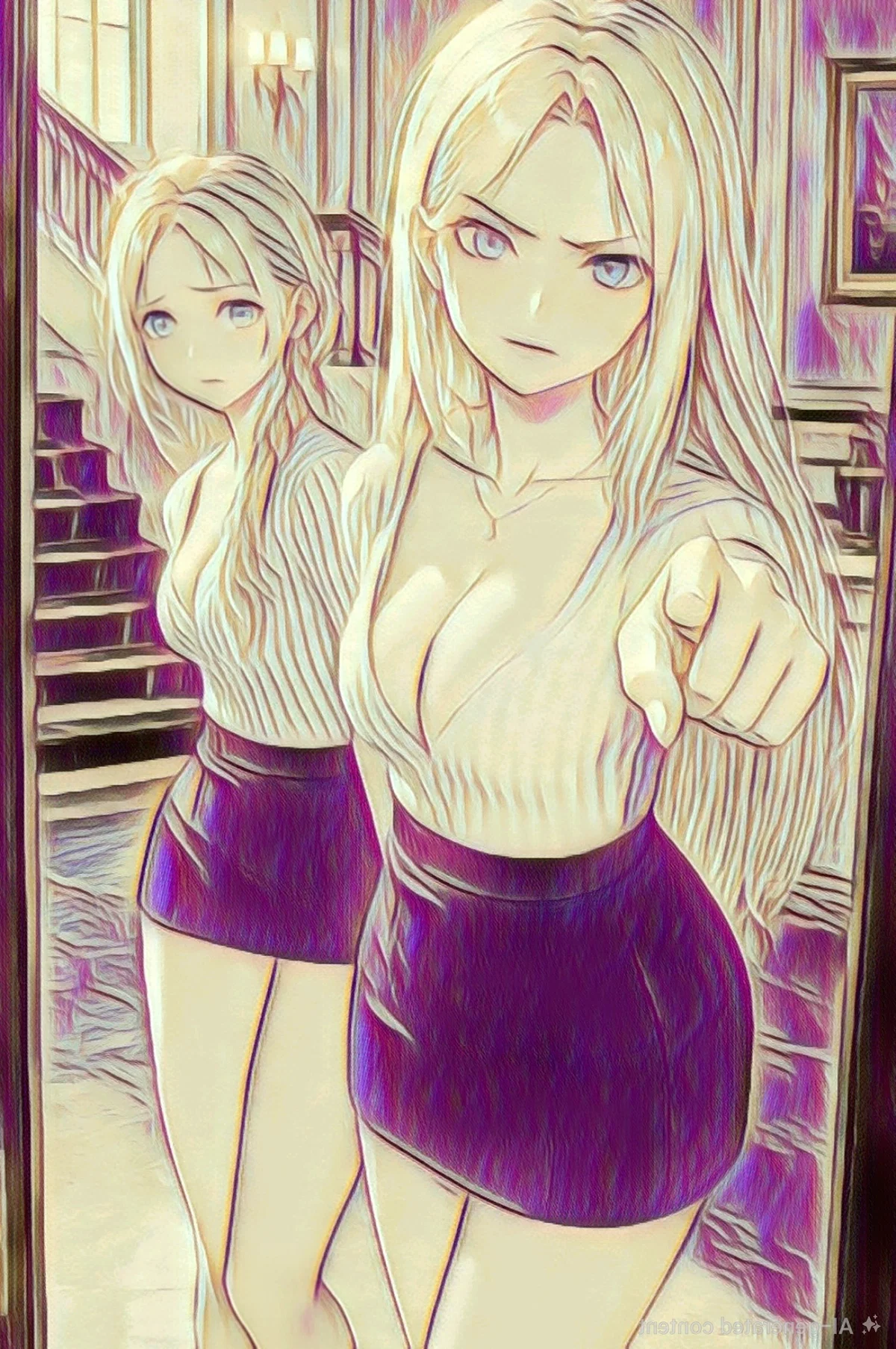 Violet and Victoria one Guilty one Angry 