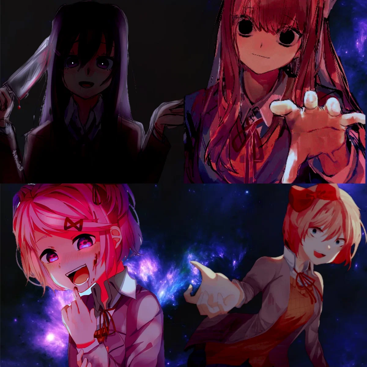 They have ALL lost it! 😭 | From the Alternate Universe & Scenario's | Doki Doki Literature Club | ANYPOV! | Remastered!
