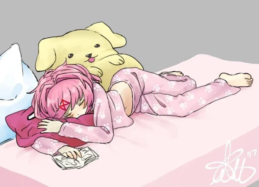 Cuddling with Natsuki! 🩷 (Comfort Bot) | From the Fluffier Universe & Scenario's | Doki Doki Literature Club | ANYPOV!  | Remastered!