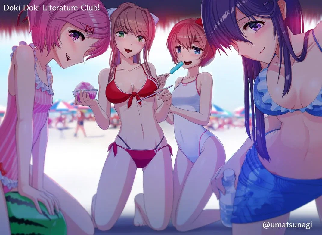 A Day at the Beach | From the Alternate Universe & Scenario's | Doki Doki Literature Club | ANYPOV! | Remastered! 