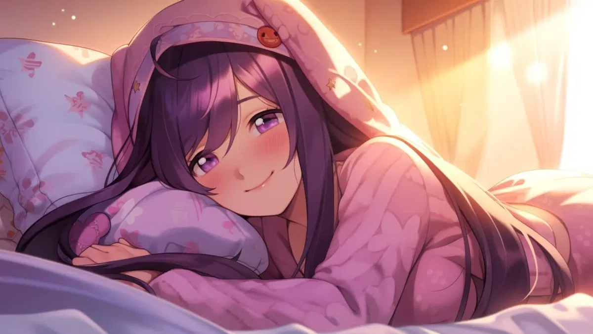 Cuddling with Yuri! 💜 (Comfort Bot) | From the Fluffier Universe & Scenario's | Doki Doki Literature Club | ANYPOV! | Remastered! 