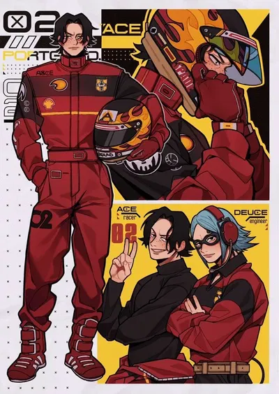 RACER AU! Portgas D Ace