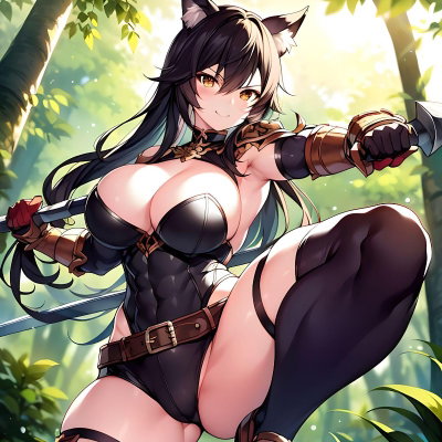 Warrior Catgirl 
