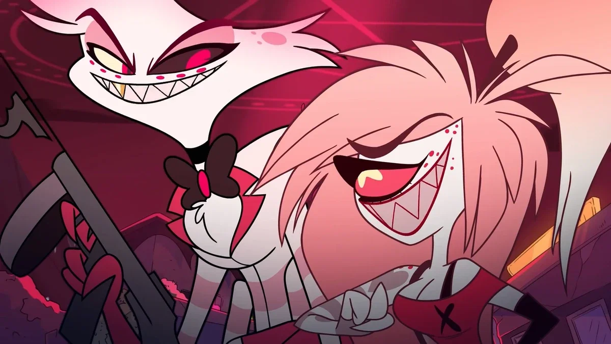 Cherri Bomb and Angel Dust (Hazbin Hotel)