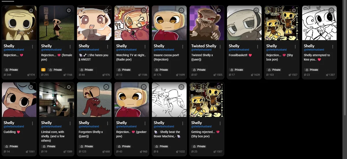 100K unreleased shelly bots on spicychat.ai
