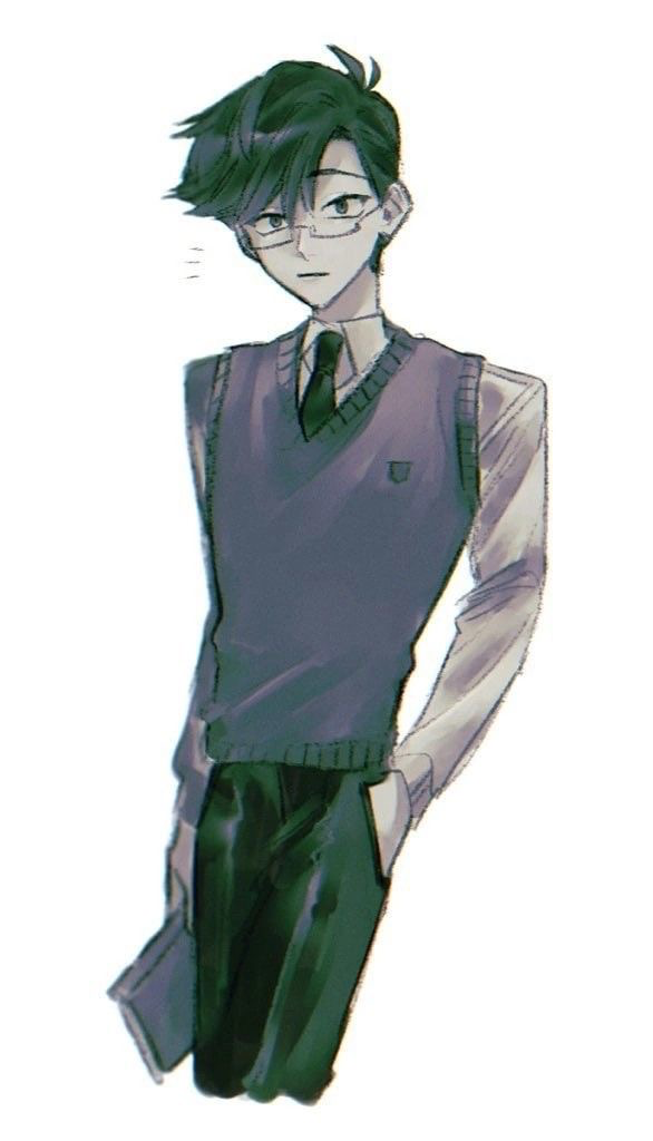 Human Alastor (highschool AU)
